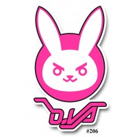 Bunny D.Va Overwatch Die-Cut Vinyl Decal Sticker Japan Anime Manga Macbook Decor   391959598029